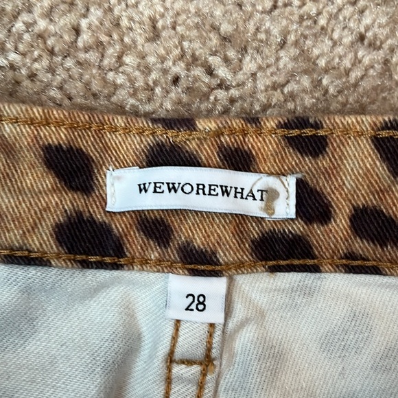 WeWoreWhat Leopard Split Hem Pants - Picture 6 of 10